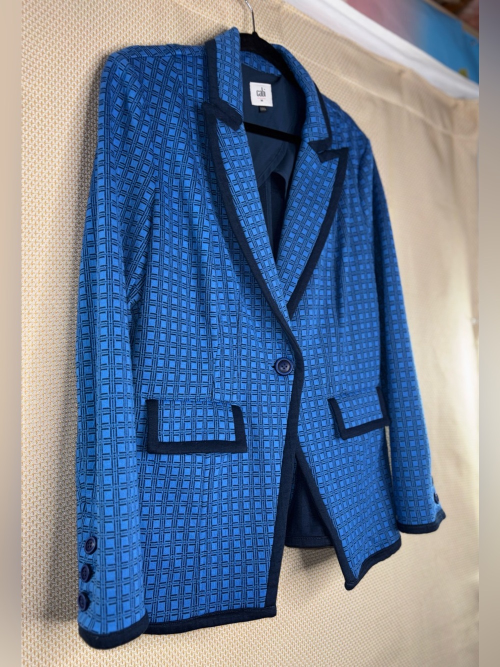 CAbi Blue Scholarship Blazer Womens size M